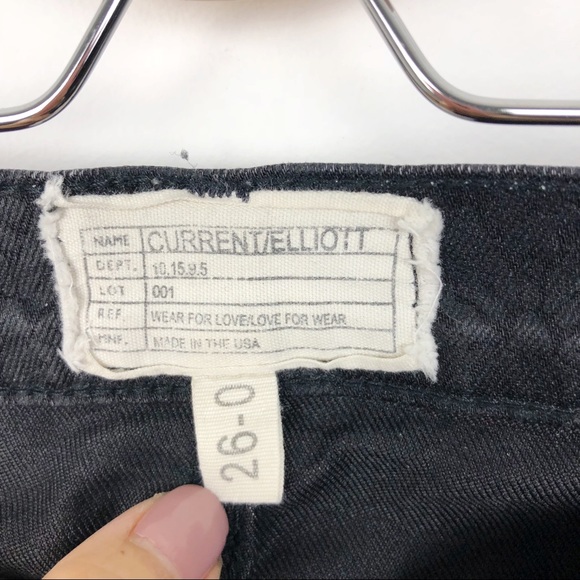 Current/Elliott Coated Ankle Skinny Print Jeans - Picture 6 of 8